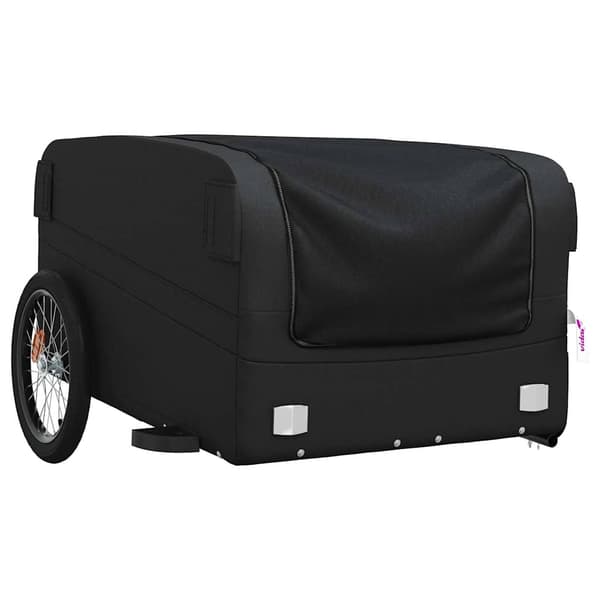vidaXL cykelanhænger, sort, 45 kg, jern