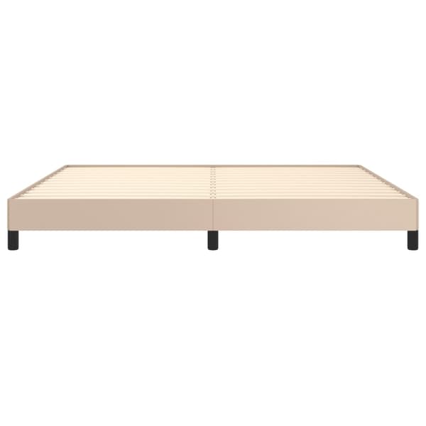 vidaXL sengestel cappuccino 200x200 cm kunstlæder