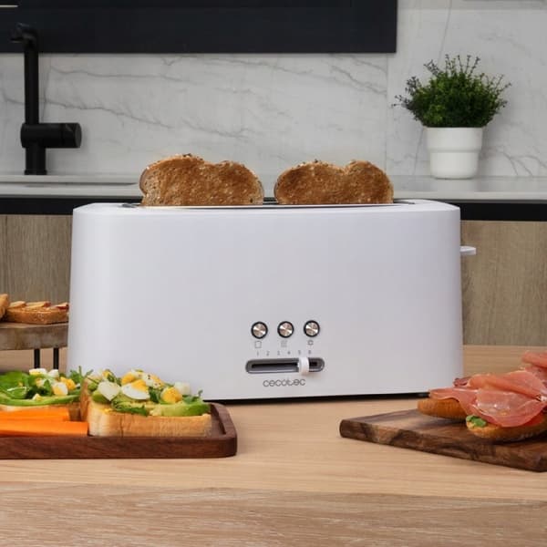 Cecotec Toast&Taste 10000 Extra White -sähköpaahdin keittiöön