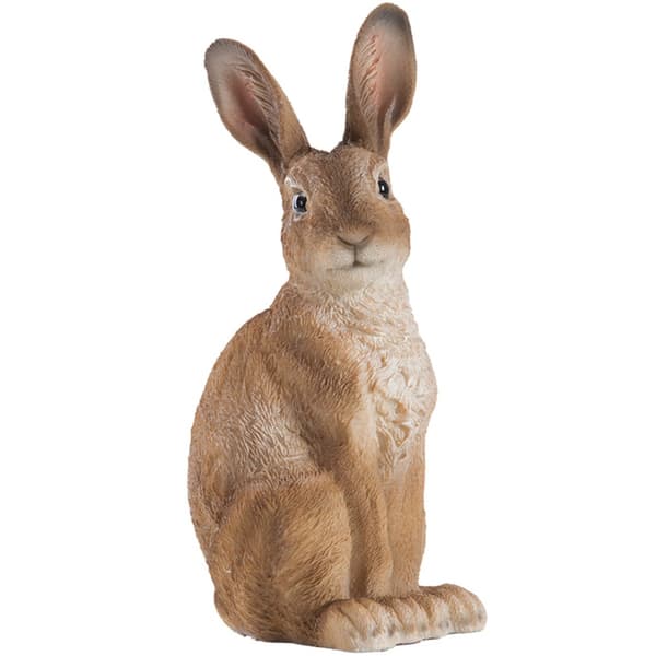 Trädgårdsfigur av en sittande hare