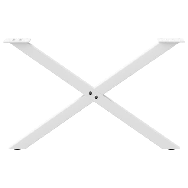 vidaXL X-formede sofabordsben 2 stk. hvid stål