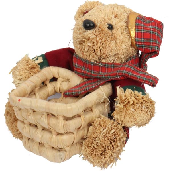 JULEKURV MED SAVSMULS BAMSE 13 CM