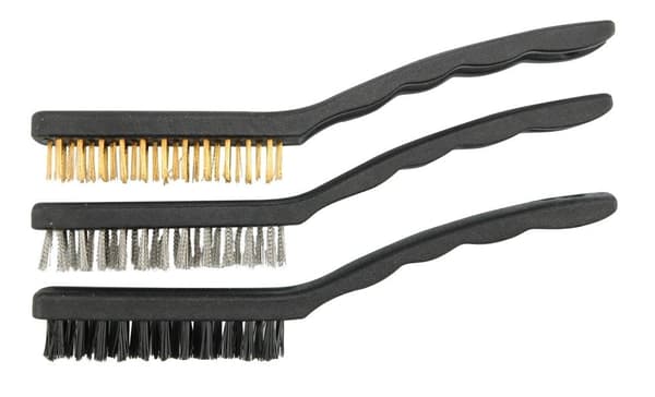 Vorel borstar messing-stål-nylon 230mm komplett 3-pack