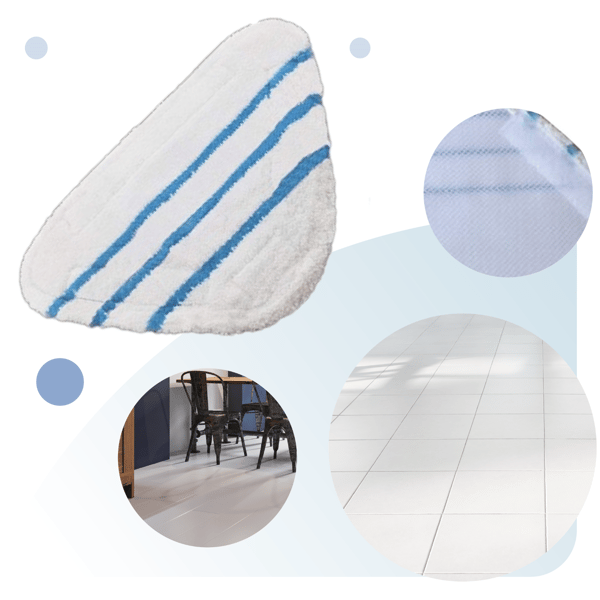 Velcro-dampmoppebetræk Silvercrest Adler Ariete Camry H2O Aqua