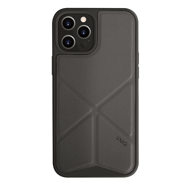 UNIQ Transforma cover med stativ til iPhone 12 Pro Max, grå