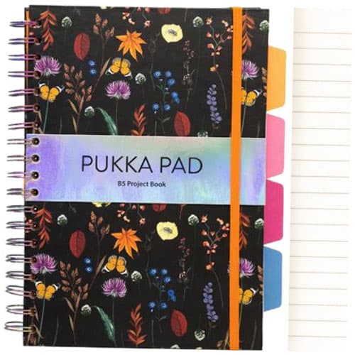 Bogen *Bloom. Flowers. Pukka Project*. Linjeret B5. 100 ark.