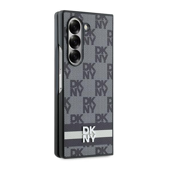 DKNY Ternet Mønster Printed Stripes cover til Samsung Galaxy Fold6, sort