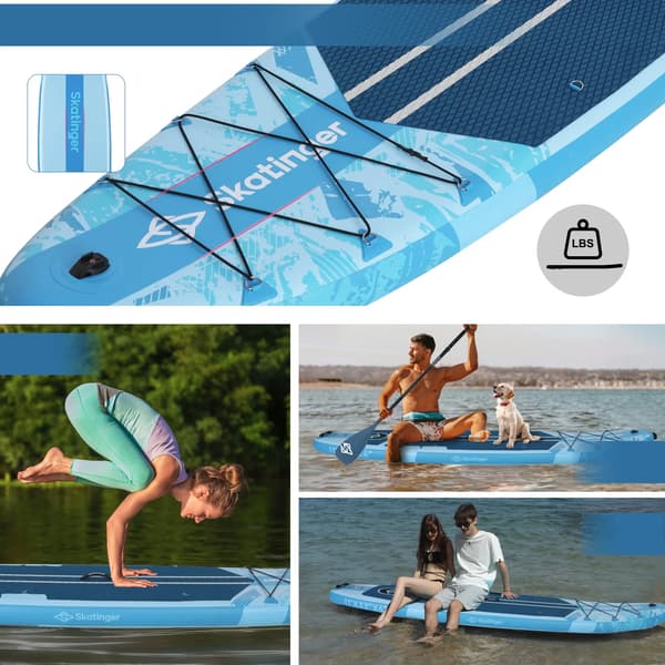 SKATINGER Ice Age blå SUP-bräda touring 335x84x15 cm