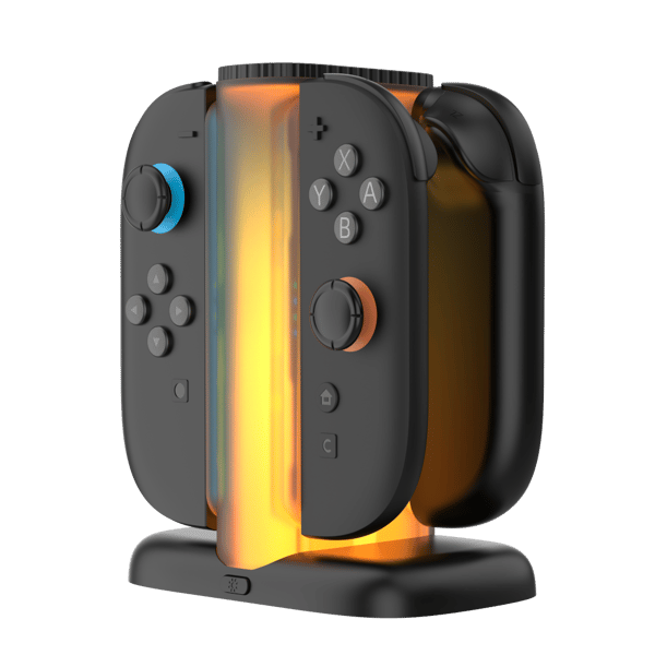 Yaxo Joy-Con Quad Charge Dock för NS2 Techno Black
