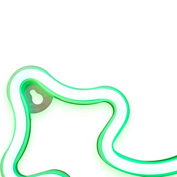 LED juldekorasjon - neon juletræ 23 cm