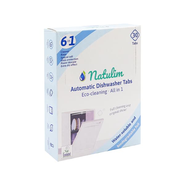 Natulim, Eco diskmaskinstabletter 6 i 1, 30 st