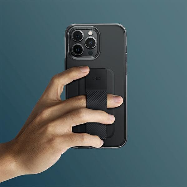 UNIQ Heldro Mount-cover med stativ til iPhone 14 Pro Max, grå
