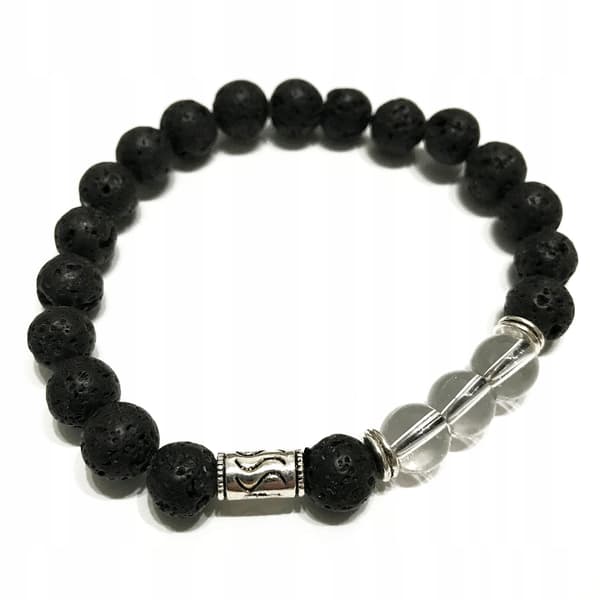 Boho armband med vulkansten. Tribal stenkvarts6