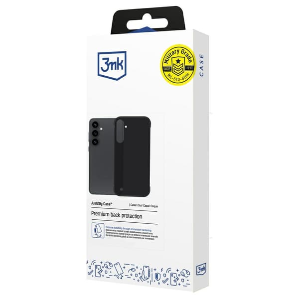 3MK Just20g Matt cover til Galaxy S25+, sort
