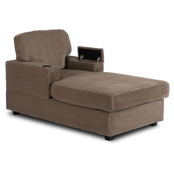 NEO Beige Corduroy Moderne Sofa Lounge Lænestol