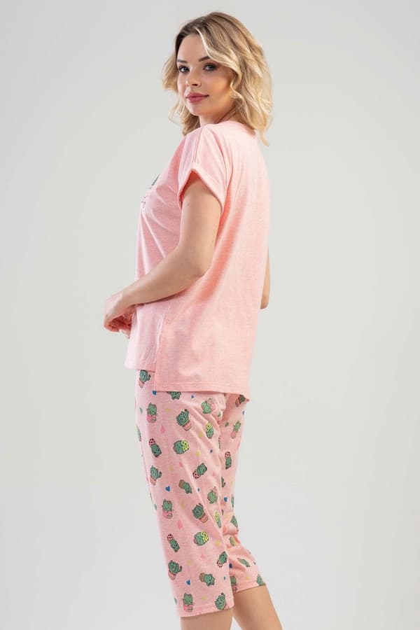 Vienetta Dampyjamas Bomull S 36 38 3/4 Byxor