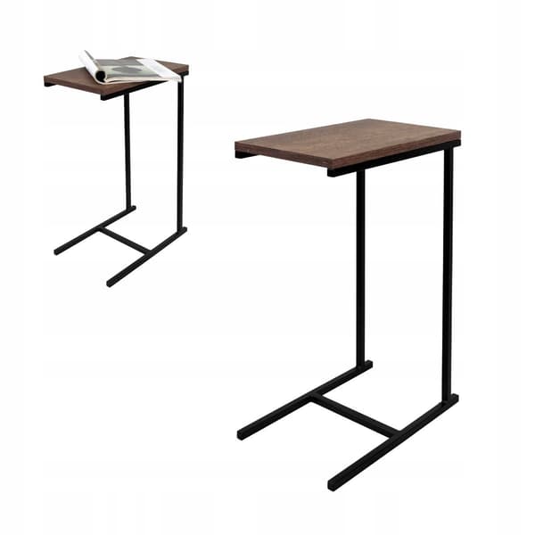 Dit Loft Design sidebord sort mørkt træ Sierra 40x25x60