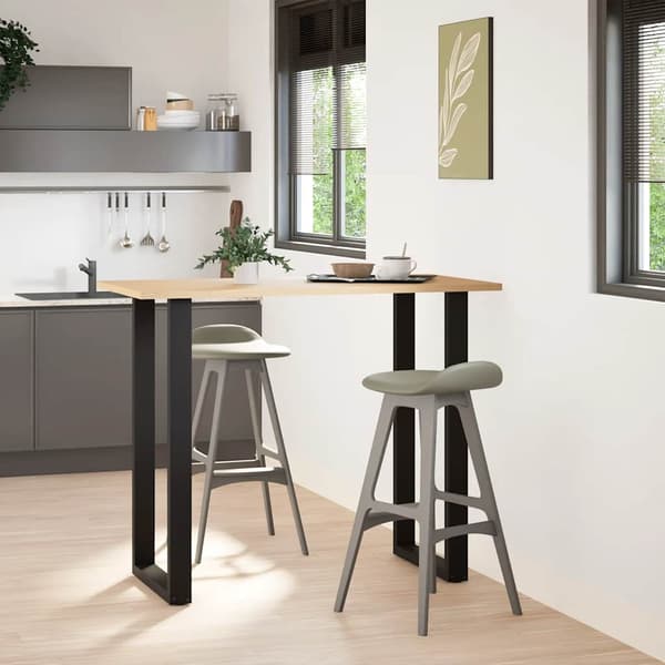 vidaXL sofabordsben, 2 stk., sort, 60x(110-111) cm, stål