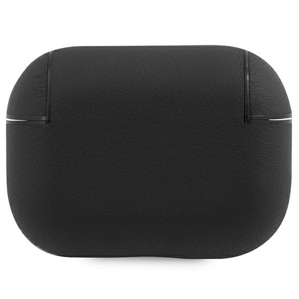 BMW BMAP2SSLBK AirPods Pro 2 (2022/2023) cover sort/sort Ægte læder Sølv Logo