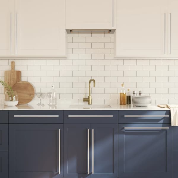 vidaXL skabsgreb 20 stk. sølv 480 mm rustfrit stål