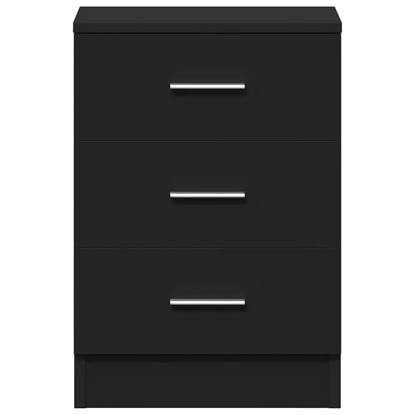 vidaXL sengebord sort 38x35x56 cm spånplade