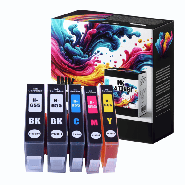 5x blæk til HP GP-H655XL CMYKK