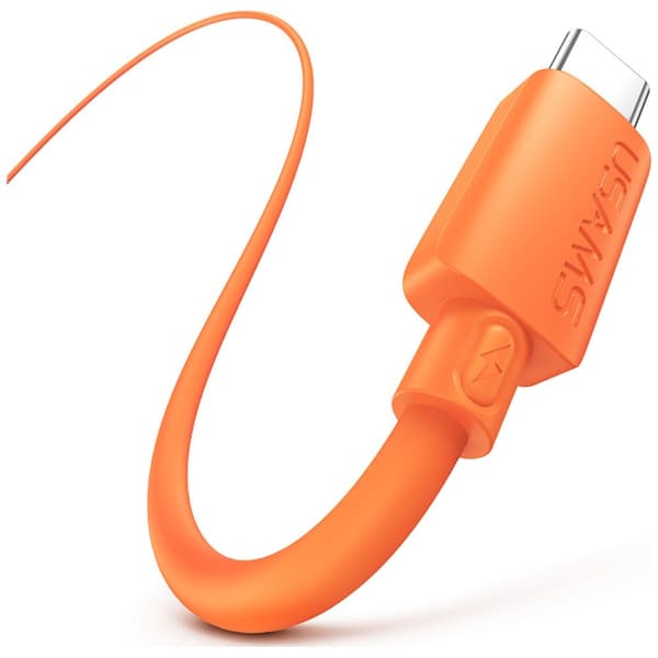 USAMS U98 3A Silikone Hurtigopladningskabel USB-C Sort