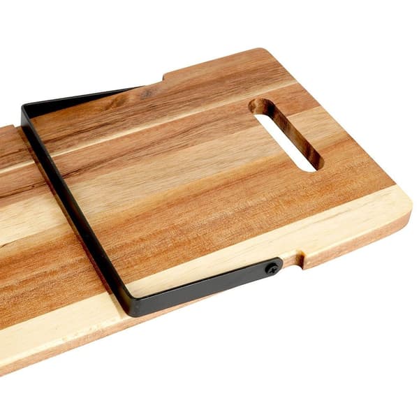Træbakke til servering med ben 67,5x19,5x7,5 cm