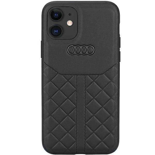 Audi ægte lædercover til iPhone 11 / Xr, sort