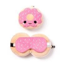 Donut rejsepude og øjenmaske