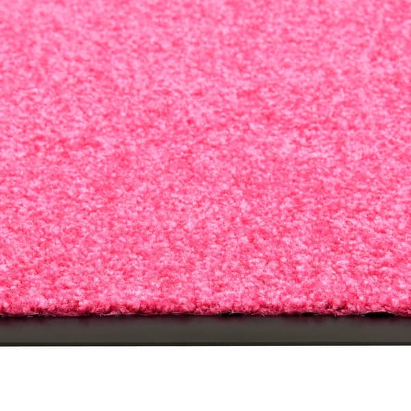 vidaXL vaskbar dørmåtte lyserød 60 x 180 cm