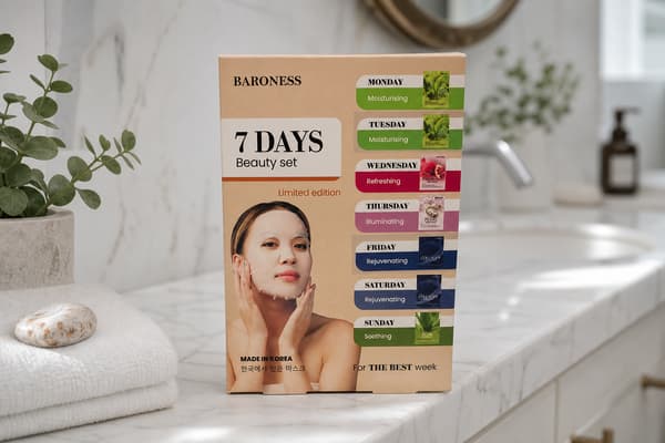 BARONESS Set med 7 ark ansiktsmasker