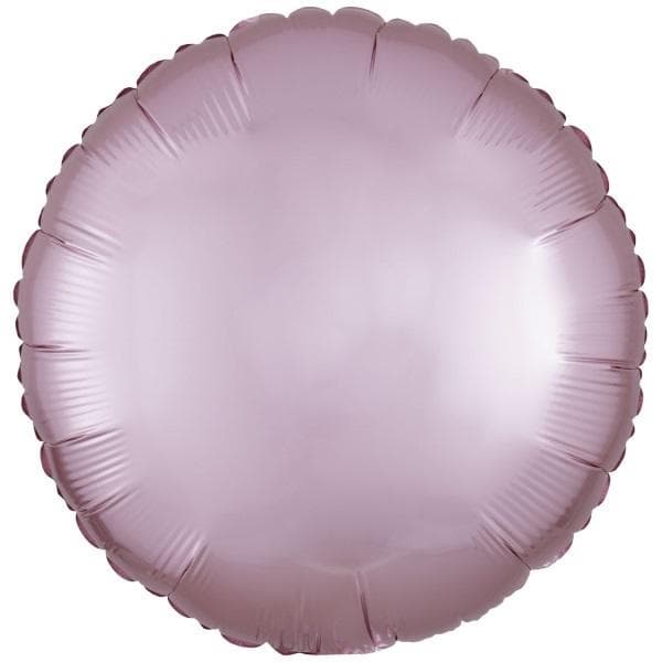 Pastellipinkki pyöreä folioilmapallo 43 cm