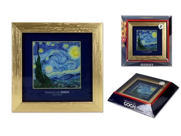 Carmani, billede - VAN Gogh/Stjernenat, guldramme