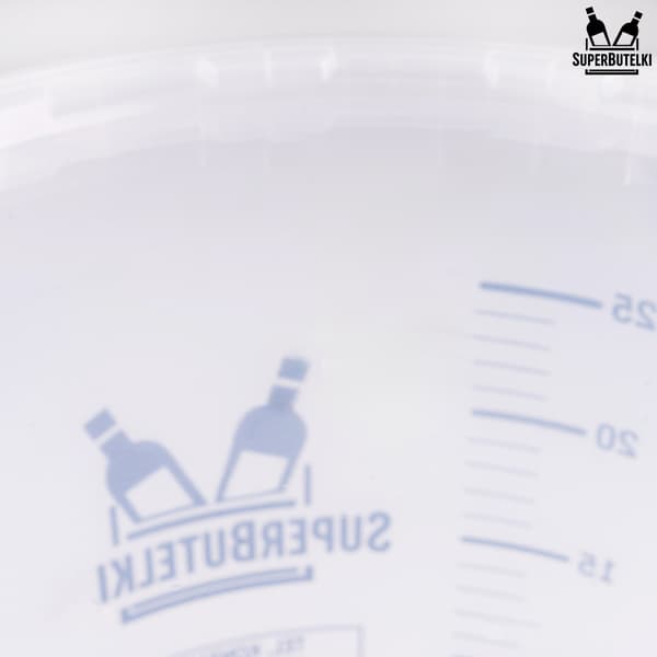30 liters jäsningsbehållare med transparent lock
