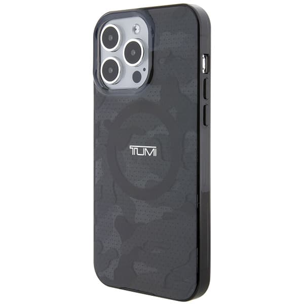 Tumi Camo Print MagSafe-etui til iPhone 15 Pro Max, grå