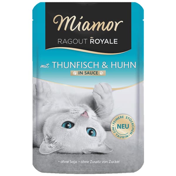Miamor Royale mit Thunfisch & Huhn - vådfoder tun og kylling i sauce 100g