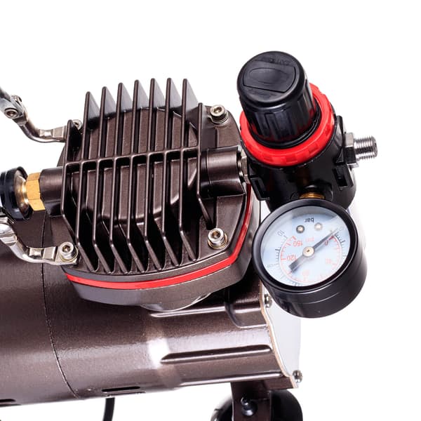 AIRBRUSH KOMPRESSOR EFFEKTIV TYST OLJEFRI PUMP 23L/MIN