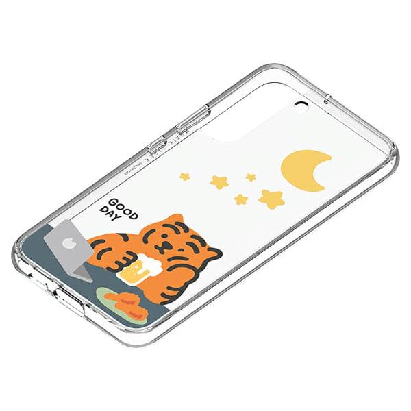 Samsung panel til Frame Cover cover til Galaxy S22+ Muzik Tiger hvid