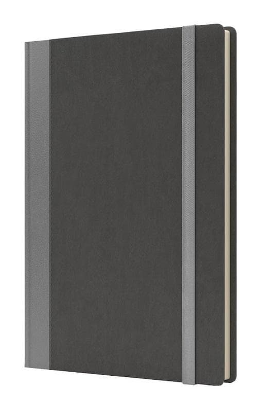 Notebook B5 Pro L pisteillä harmaa/hopea