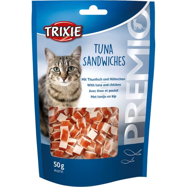 Kattgodis Tonfisksmörgåsar Trixie PREMIO 50g