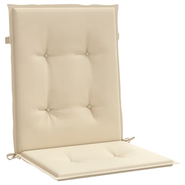 vidaXL Trädgårdsdynor, 6 st, Beige, 100x50x3 cm
