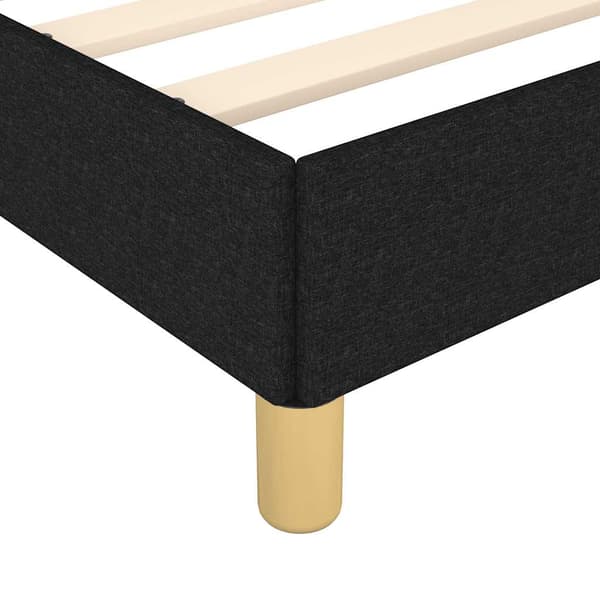 vidaXL sengestel uden madras sort 90x200 cm stof