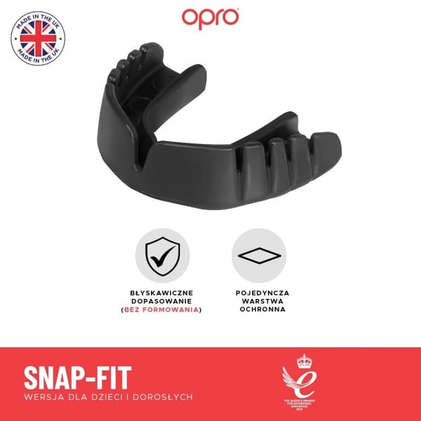 Opro UFC Snap Fit Boksning Mundbeskytter Universal Sort