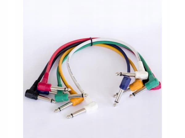 JB Systems JACKm/JACKm-90D-0M3 - vinklet jackkabel (0,3m) 6 stk.