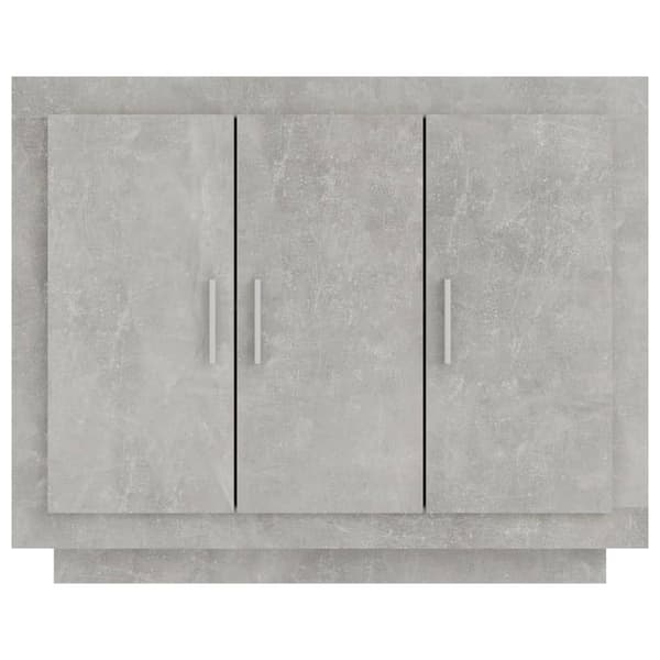 vidaXL Skåp betonggrå 92x35x75 cm träbaserat material