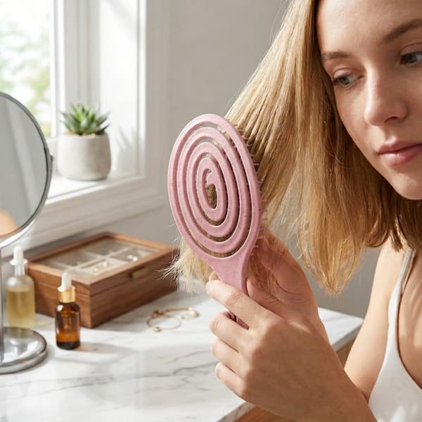 Mixni hårbørste til udredning af langt og kort hår