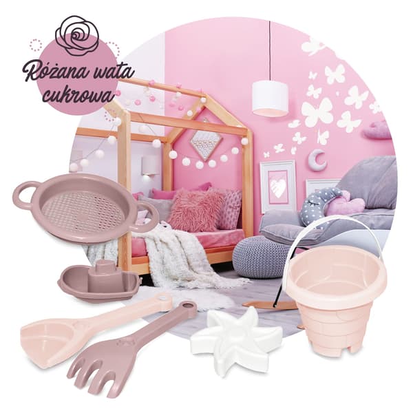 Rose Cotton Candy Castle Sand Set 41104