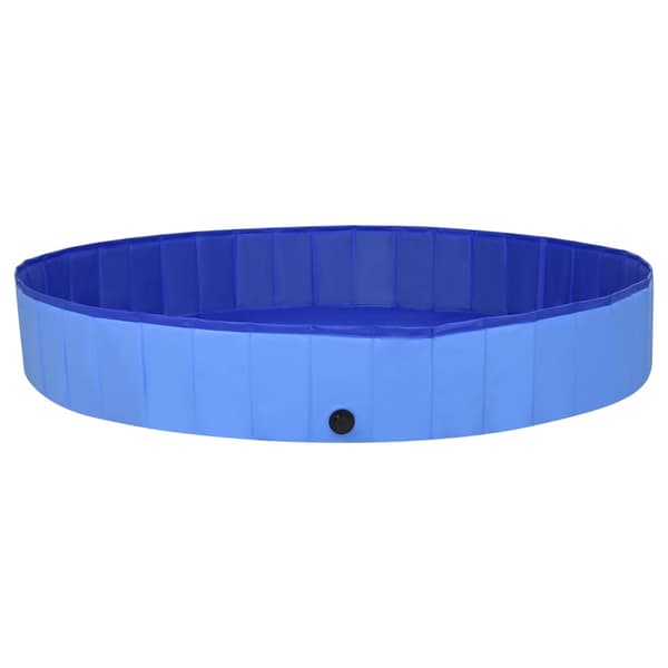 vidaXL foldbar hundepool blå 200x30 cm PVC