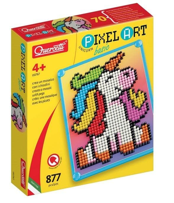Pixel Art Mosaic Basic Enhjørning